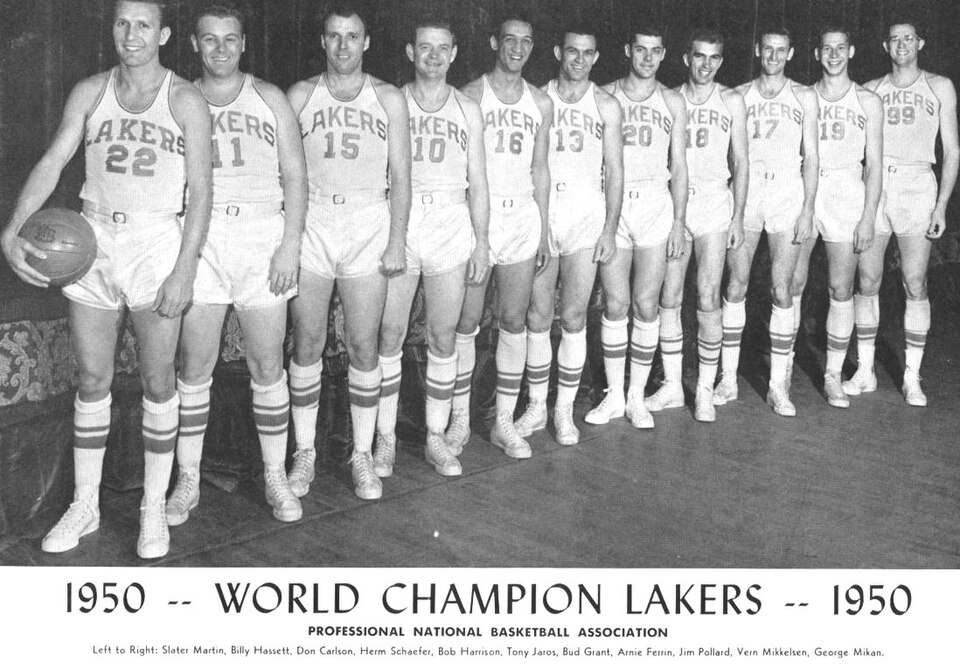 1950 Minneapolis Lakers, premiers champions NBA