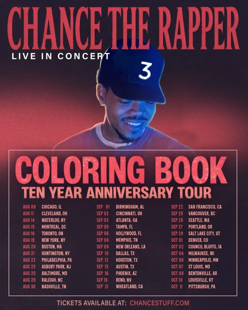 Chance the Rapper, Coloring Book Ten year anniversary