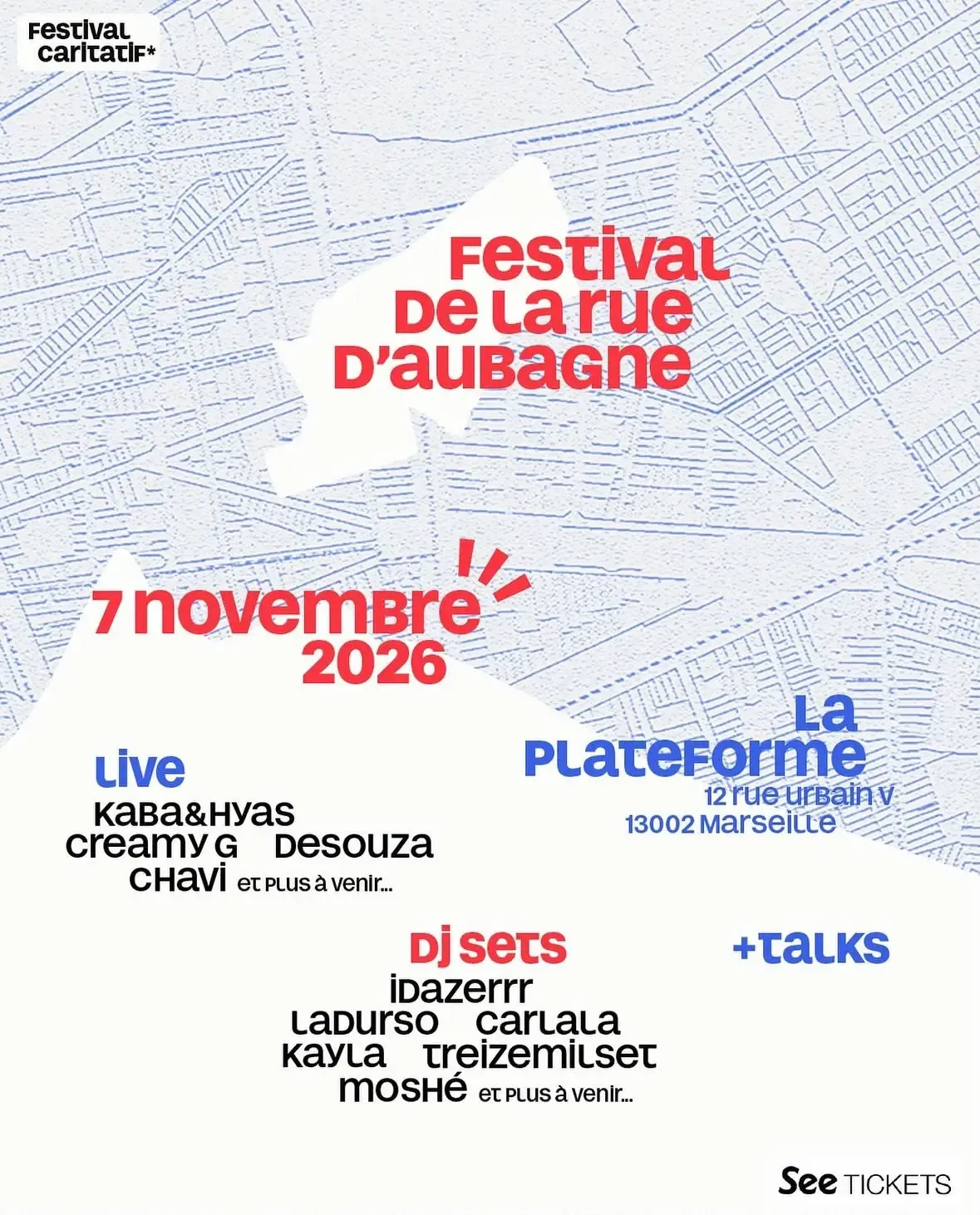 Affiche du Festival de la Rue d'Aubagne © Robin El Haik