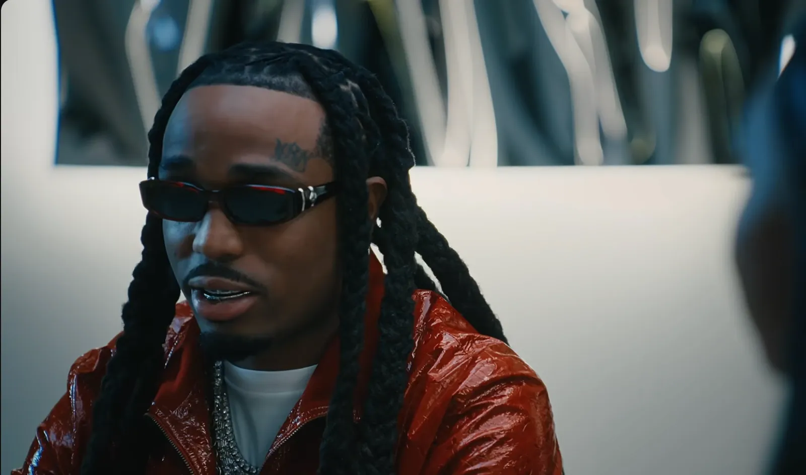 Quavo dans l'interview Countdown To QRÖMELIFE de Spotify avec Yung Miami. ©Spotify