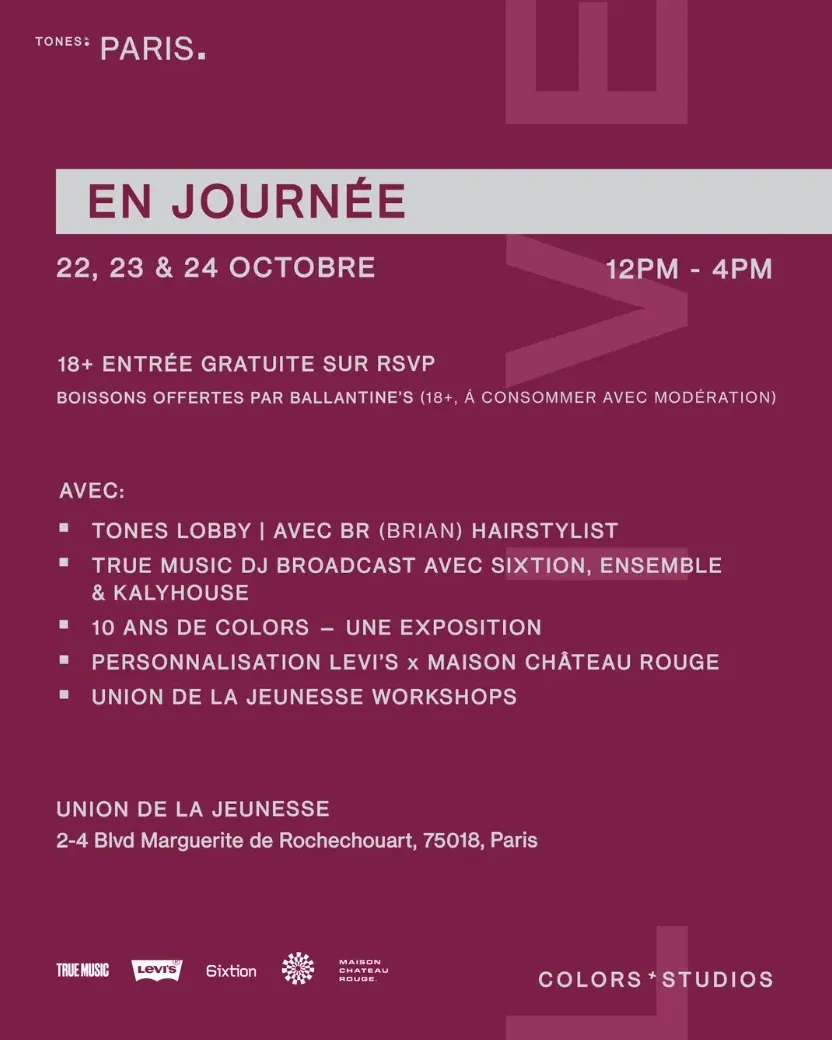Programme Tones of Paris
