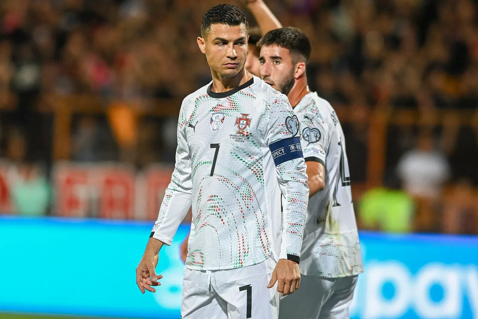 Cristiano Ronaldo le 6 septembre 2025 lors du match de qualification à la Coupe du monde 2026 contre l'Arménie. CC YantsImages SA