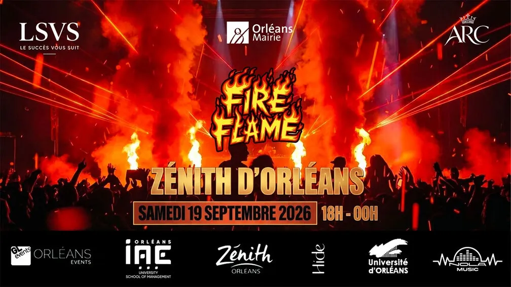 Affiche du Fire Flame Festival. ©Ville d'Orléans