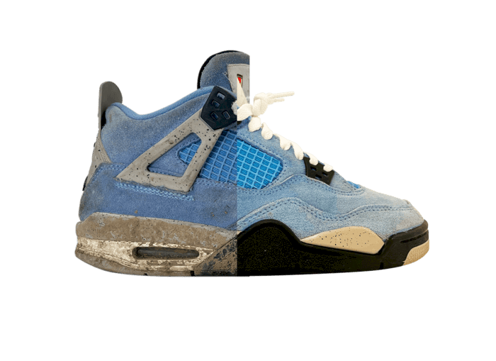Avant / Après nettoyage © L'Atelier de la Basket